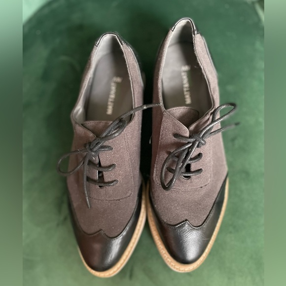 Mat and Nat vegan leather and canvas oxfords size 38 - Picture 3 of 4